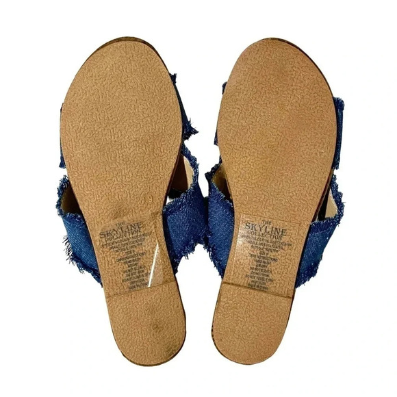 NEW The Skyline Collection Fabric Slide Sandals - Picture 4 of 4
